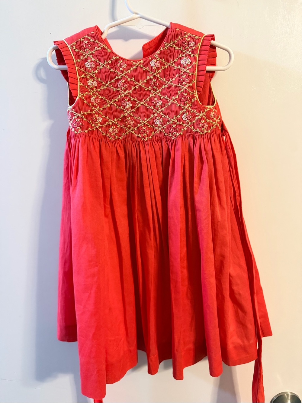 Luli & Me Smocked Floral Dress